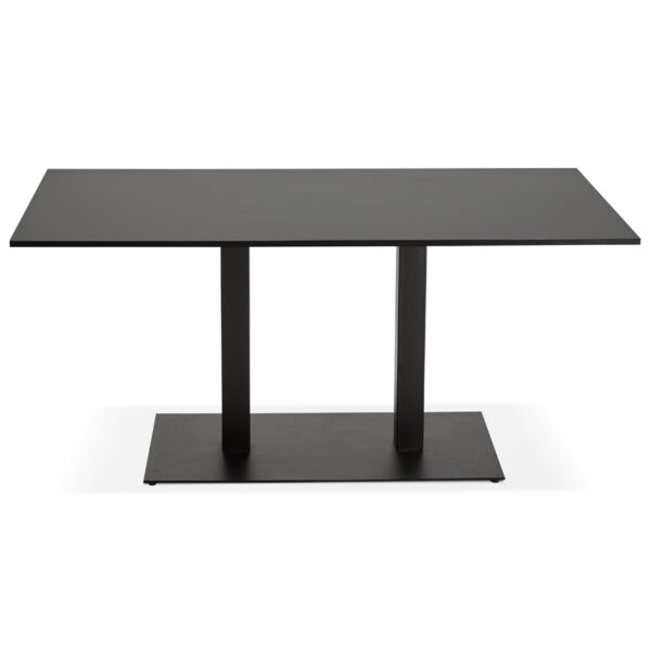 Mange-debout design 'AUSTIN BAR' noir avec pied en métal noir - 160x80 cm – Image 16