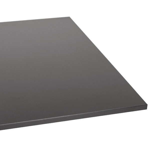 Mange-debout design 'AUSTIN BAR' noir avec pied en métal noir - 160x80 cm – Image 13