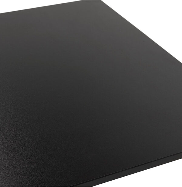Mange-debout design 'AUSTIN BAR' noir avec pied en métal noir - 160x80 cm – Image 11
