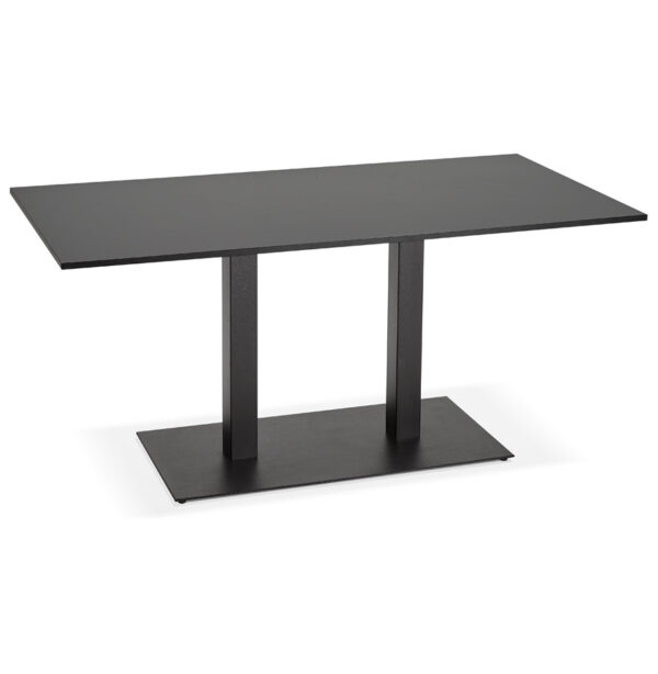 Mange-debout design 'AUSTIN BAR' noir avec pied en métal noir - 160x80 cm – Image 17