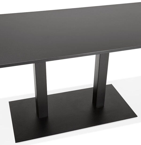 Mange-debout design 'AUSTIN BAR' noir avec pied en métal noir - 160x80 cm – Image 10