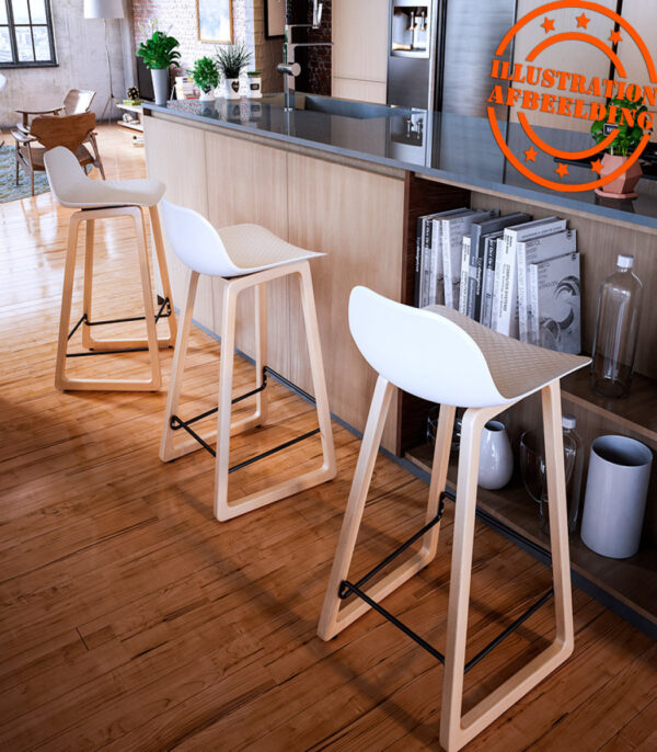 Tabouret snack mi-hauteur 'SASHIMI MINI' noir design – Image 8